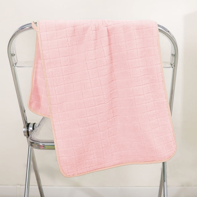 Toalla de secado rápido de felpa coral con estampado de cuadros: toalla de baño suave, absorbente y sin pelusa para la limpieza diaria y el uso en el baño.