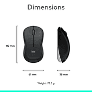 Logitech MK540 Advanced Wireless Keyboard and Mouse Combo for Windows, 2.4 GHz Unifying USB-Receiver, Multimedia Hotkeys, 3-Year Battery Life, for PC, Laptop