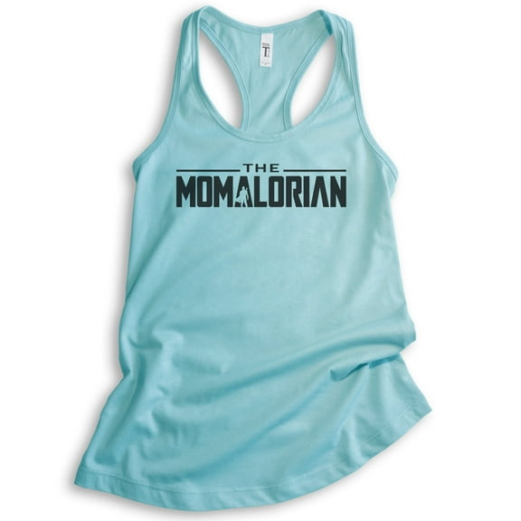 The Momalorian Tank Top, Ladies Racerback Tank Top, Funny Mom Tank, Mother's Day Gift, Tank For Mom, Cancun, X-Small