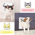 thumbnail image 4 of Cat Flap, 4-Way Manual Lock, Energy Saving, Weatherproof, Convenient, Small Dog, Easy to Install and Use, Upgraded Version M, 4 of 5