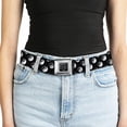thumbnail image 5 of Buckle-Down Belt, Seatbelt Buckle Belt, Yin Yang Monogram Black White, Youth 22 to 32 Inches, 5 of 9