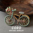 thumbnail image 2 of Coro Vintage Bicycle Brooch Winter Coat & Sweater Accessory Chic & Unique Design Boutonniere for Women, 2 of 4