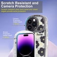 thumbnail image 3 of Case for iPhone 14 Pro Max, Drop Protection Kawaii TPU Phone Case for iPhone 14 Pro Max 2022 (6.7 Inch), Cute Cover Back Case for Girls and Women, Black Flowers, 3 of 13