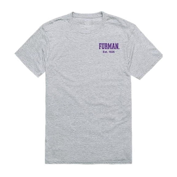 W Republic 528-220-HGY-01 Furman University Men Practice T-Shirt, Heather Grey - Small