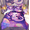 Orchid 01, variant on Feelyou Purple Kawaii Axolotl Bedding Comforter Set, Galaxy Outer Space Twin Comforter Sets for Kids Girls, Colorful Stars Reversible 2 Piece