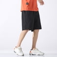 thumbnail image 6 of Sngxgn Men’s Shorts Casual Drawstring Summer Beach Shorts(Black,XXL), 6 of 9