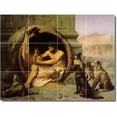 thumbnail image 1 of Ceramic Tile Mural-Jean Gerome Animals Painting 36. 24" w x 18" h using (12) 6 x 6 ceramic tiles, 1 of 3
