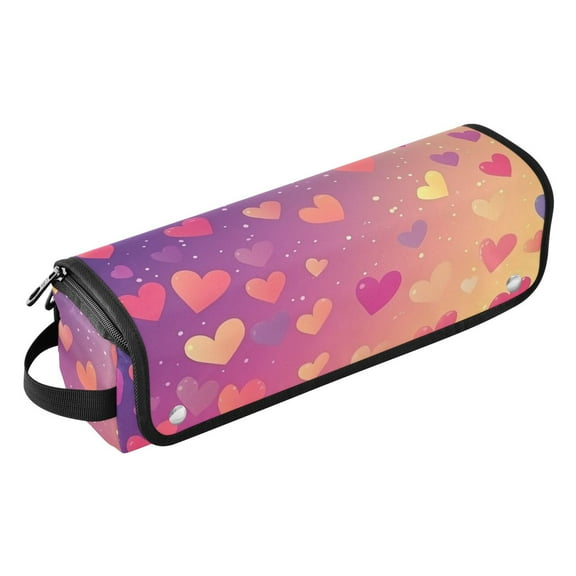 Hair Tool Travel Bag with Heat Resistant Mat for Flat Iron, Straighteners, Curling Iron, Makeup, Toiletries & Haircare Accessories, Portable Hot Tools Organizer with Hangdbag. Colorfula