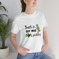 thumbnail image 6 of Just a Guy Who Loves Pickles T-shirt, Funny Pickle Lover Mens Short Sleeve Tee, White, 2XL, 6 of 9