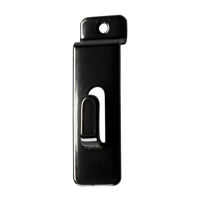 SSWBasics Black Notch Hook for Slatwall - Pack of 50- Black Notch Hook for Slatwall -