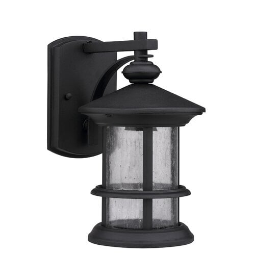 CHLOE Lighting ASHLEY SUPERIORA Transitional 1 Light Textured Black Outdoor Wall Sconce