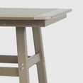 thumbnail image 3 of WestinTrends Outdoor 37" Counter Height HDPE Patio Square Bar Table, Weathered Wood, 3 of 7
