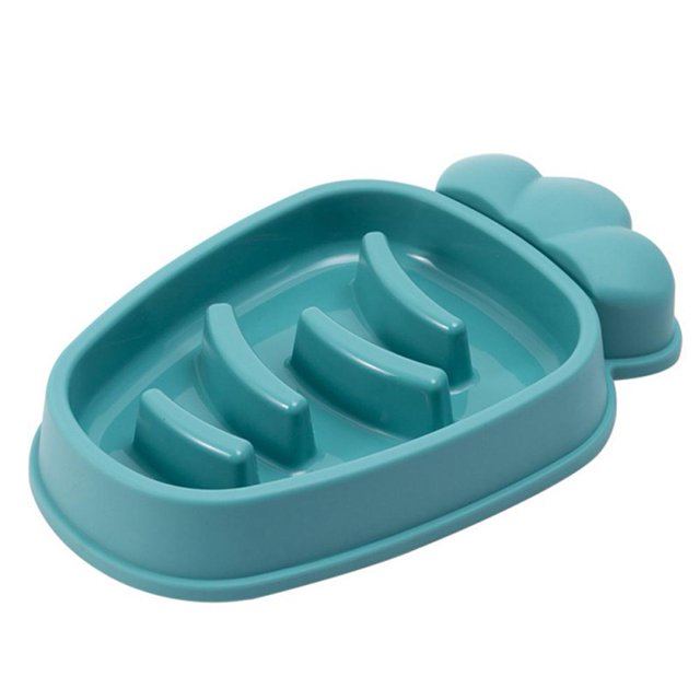 Carrot Shape Pet Slow Food Bowl Anti-choking Large Capacity Puppy Feeding Tool Pet Supplies He Qiyong unisex