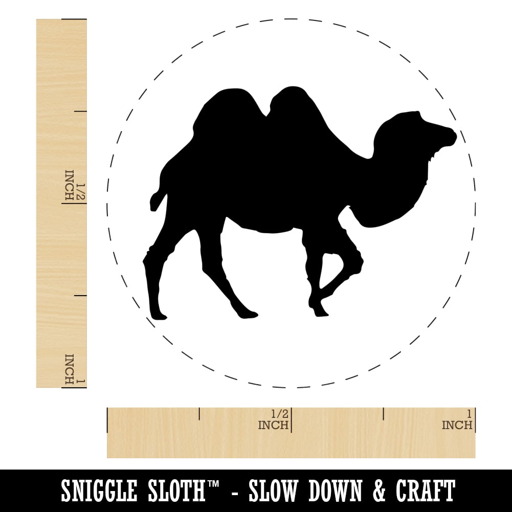 Camel Solid Self-Inking Rubber Stamp Ink Stamper - Orange Ink - Medium 1 Inch