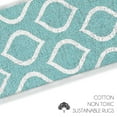 thumbnail image 5 of SussexHome Drop Design 9" X 28" Stair Treads - 70 % Cotton Anti-Slip Carpet Strips for Indoor Stairs-Easy to Install Stair Treads with Double Adhesive Tape-Safe, Extra-Grip, 7-Pack-Teal, 5 of 9