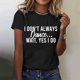 thumbnail image 2 of Camiseta informal de manga corta con estampados para mujer - Blusa holgada con cuello redondo - Top con gráfico de concienciación sobre el cáncer de mama - Camiseta de verano de poliéster suave, 2 of 5