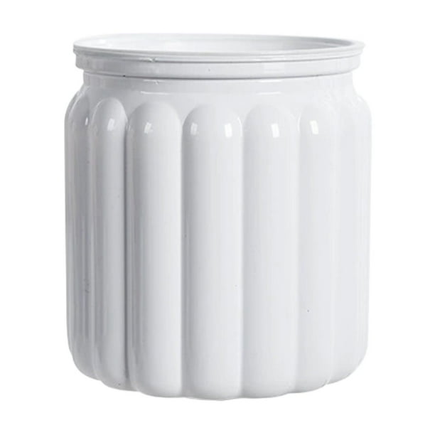 Macetas de plástico transparente con autorriego para interiores, contenedor de almacenamiento de agua transparente de 4 pulgadas con mecha para jardinería perezosa, macetas de escritorio para