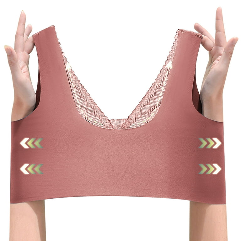 Swim Romper Built in Bra, Women Lace Bralette Plus Size Vest Crop