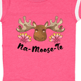 thumbnail image 4 of Inktastic Na-Moose-Te Cute Moose Greeting Boys or Girls Baby Bodysuit, 4 of 5
