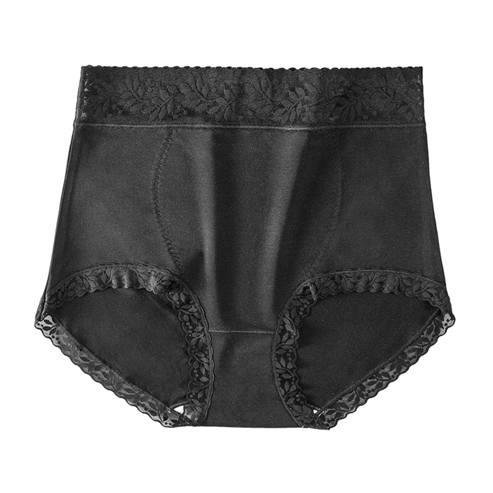 Buy ALTHEANRAY Women's Underwear Cotton Panties For Women, Soft Ladies Lace  Trim Underwear High Waisted Briefs 6 Pack, Black Cotton Underwear, Small at
