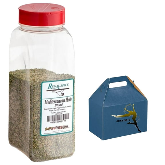 Regal Spice Mediterranean Herbs Blend BPA Free Plastic Container 16 oz