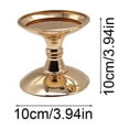 thumbnail image 3 of SLYNSHome Vintage Candle Holders Gold Pillar Candles Holders Table Centerpieces Metal Taper Candle Holders Candlestick Holders Housewarming Gift - S, 3 of 6