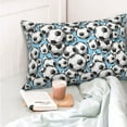 thumbnail image 4 of Gaeub Football Soccer Ball Printed Men's Short Pajama Pants, Lightweight Lounge & Sleep Bottoms Keep You Cool-16"x24", 4 of 6