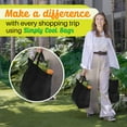 thumbnail image 4 of Simply Cool Reusable Bags Large Shopping Bags for Groceries Tote Bag Bulk, Black 50-Pack, 4 of 10