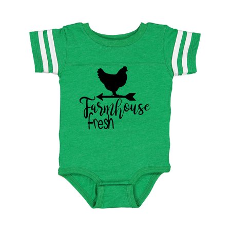 

Inktastic Farmhouse Fresh Chicken Gift Baby Boy or Baby Girl Bodysuit