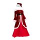 thumbnail image 5 of Conjunto disfraz Papá Noel mujer vestido cinturón sombrero Nochevieja 4XL, 5 of 8