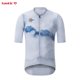 thumbnail image 3 of Santic Cycling Jerseys - Maillot de ciclismo de verano para hombre, manga corta, para ciclismo de carretera, protección solar, transpirable, secado rápido, 3 of 4