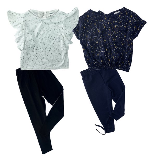 Kit 2 Conjutos Leggings para Niña Talla 10 años Kiss Jeans, Pantalones y Leggings para niñas