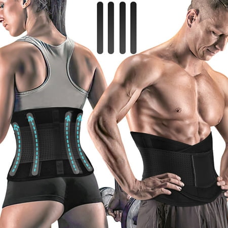 Topdeal Womens Back Brace for Lower Pain Relief Herniated Disc Sciatica Back Support Belt for Lifting at Work Scoliosis Black XL Walmart