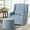 Blue With Ottoman, variant on JULY'S SONG Power Swivel Gilder Rocker Recliner Chair with Storage Ottoman, Skin-Friendly Nursery Rocking Chairs in Living Room with Waist Pillow, USB Charging, Blue