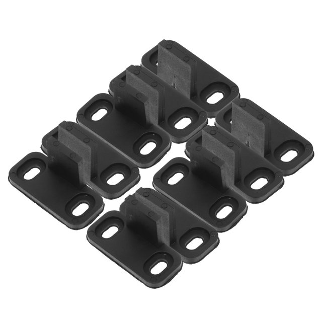 AURARMLET 10Pcs Barn Door Floor Guide Black Plastic and Iron Heavy Duty Floor Guide for Smooth Silent Sliding