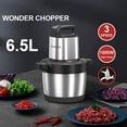 thumbnail image 2 of TOPCHANCES 6.5L Electric Food Chopper, Electric Meat Grinder, 1000W Stainless Steel Food Processor with Large Capacity Bowl, 2 of 8