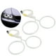 thumbnail image 1 of Anillos De Halo De Ojos De Ángel, 4 Uds., Anillos De Halo LED Para Faros Delanteros De Ojos De Ángel Blancos De Coche, 106mm/4,2 Pulgadas, Ajuste De Montaje Para E46 ANGGREK Halo Rings, 1 of 8