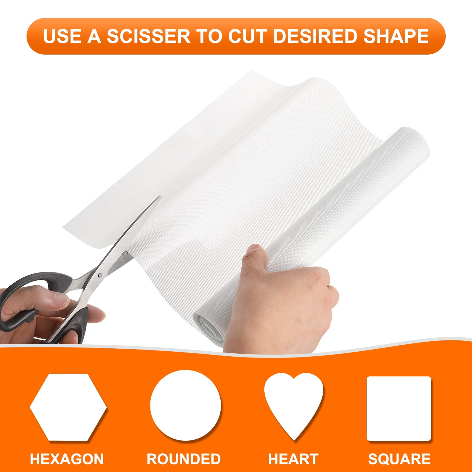 Unique Bargains Silicone Heat Resistant Non-Stick Pastry Baking Mats 15.7IN x 7.9FT White