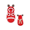 thumbnail image 3 of Christmas Pet Costume for Small Medium Dogs and Cats, Holiday Hoodie Outfit with 3D Print, Adjustable Drawstring, Stretch Fabric Party Dress Up, Multiple Sizes, Easy On and Off, 3 of 7
