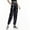 Black, variant on SNKSDGM Women's Plus Pants for Women Casual Elastic Waist Black Dress Pants Women Stretchy Plus Size 4X Women's Casual Sports Street Hop Party Sparkly Fancy Pants