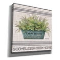thumbnail image 2 of Epic Graffiti 'Galvanized Farmhouse God Bless' by Cindy Jacobs, Canvas Wall Art, 26"x26", 2 of 2