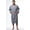 Gray, variant on Mens Long Waffle Kimono Lightweight Cotton Robe, Hotel Spa Bathrobe for Men - Adult - Unisex - Taupe - One Size