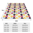 thumbnail image 3 of Fuzoiu Polka Dot Print Ultra-Soft Micro Fleece Blanket,All Seasons Flannel Throw, Lightweight Blanket for Bed, Sofa, Couch, Movie Night, Camping, and Travel-40"x30", 3 of 7
