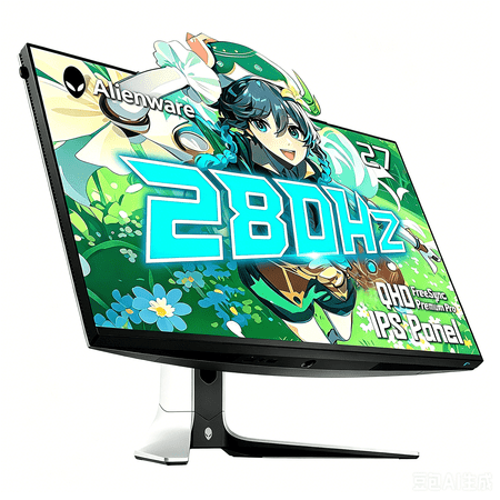 Dell Alienware 27" Gaming Monitor | 280Hz 1ms QHD | FreeSync Premium Pro + G-Sync | 100% sRGB, 95% DCI-P3, VESA HDR600 | Height/Tilt/Swivel/Pivot | AlienFX RGB, Low Blue Light, Lunar Light