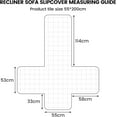 thumbnail image 5 of SHANNA Recliner Chair Cover Flannel Sofa Slipcover Anti-Slip Furniture Protector Armrest Backrest for Pets Kids（Camel）, 5 of 11