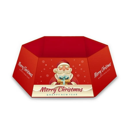 

Fanvereka Christmas Tree Skirt Santa Claus Letter Print Decorative Apron