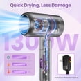 thumbnail image 2 of NEXPURE Hair Dryer, Ionic Blow Dryer with Nozzle, for All Hair Types,Light and Quiet Home, Travel, 2 of 10