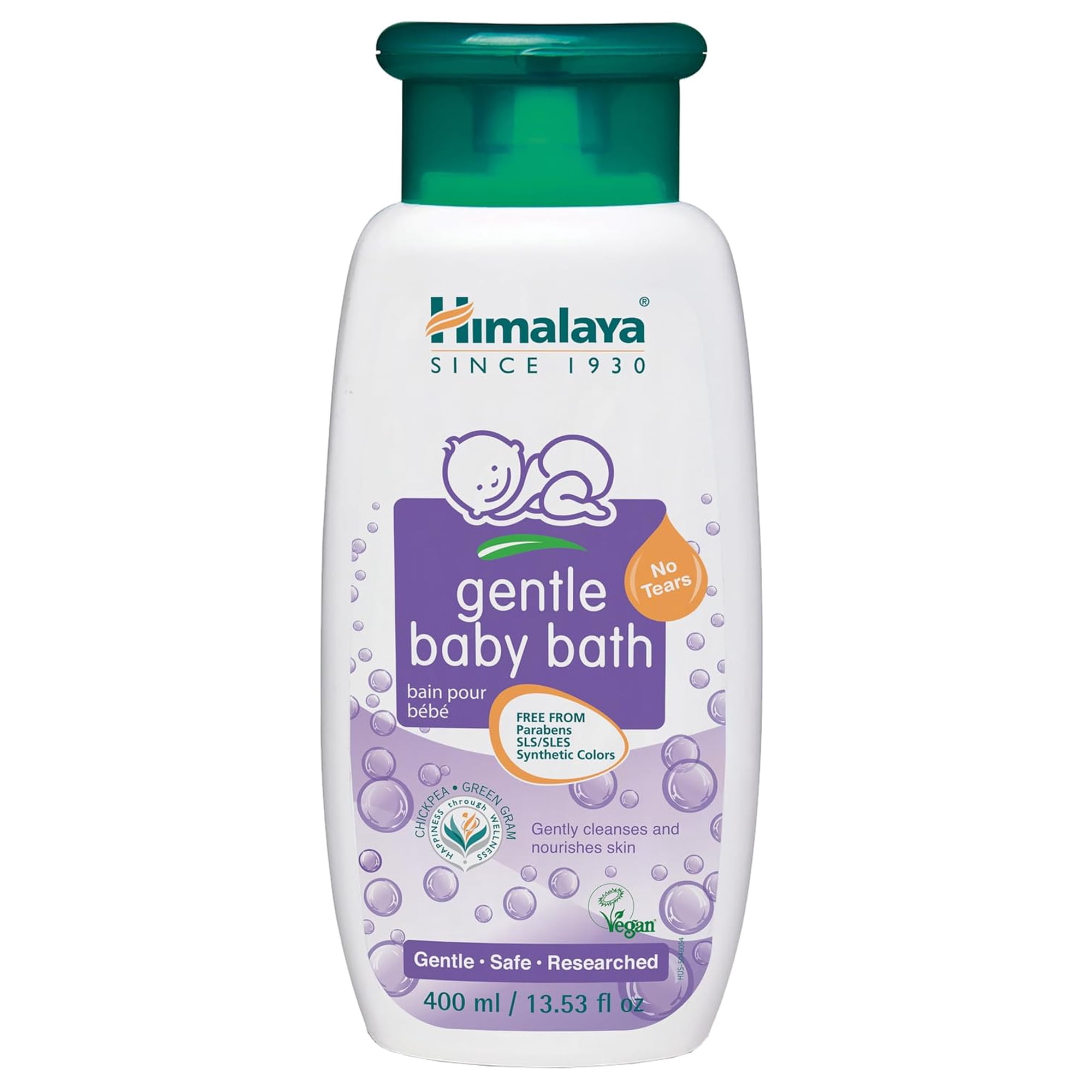 Himalaya Gentle Baby Bath, Gentle, Non-Irritating Cleanser for Nourishing Your Baby’s Skin, 13.53 oz