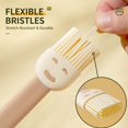 thumbnail image 4 of 1 Pc Silicone Basting Brushes, Non-Shedding Cooking Brushes for BBQ, Grilling, Baking, Basting Meat, Glazing Pastries, Applying Oil, Marinades, Butter, 7.87 x 1.37 Inch, 4 of 7