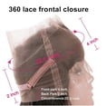 thumbnail image 3 of Encaje 360 HD, cierre frontal, onda corporal, 150% de densidad, 40 cm, 3 of 3